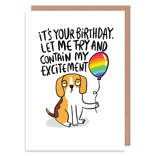 Birthday Excitement Birthday Card