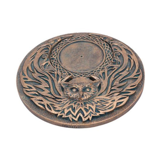 Bronze Owl Incense Holder