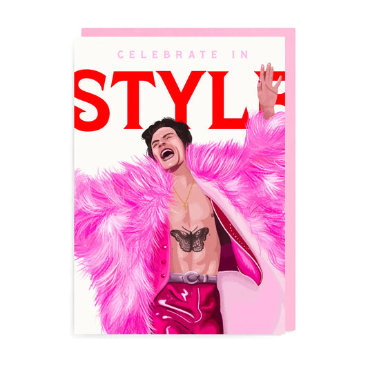 Celebrate In Style Harry Styles Birthday Card
