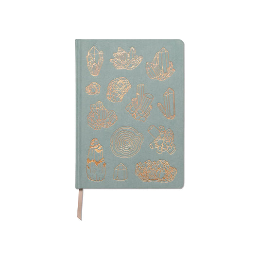 luxury journal with a crystal pattern cover