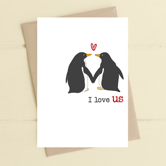 I Love Us Couples Greeting Card