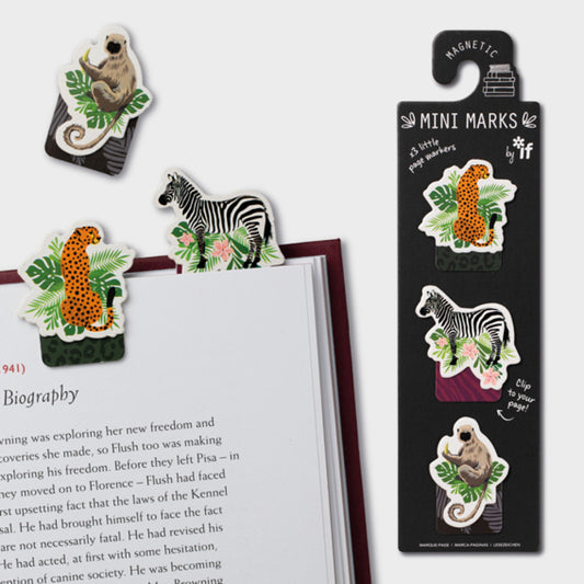 Animals Set Of 3 Mini Magnetic Bookmark