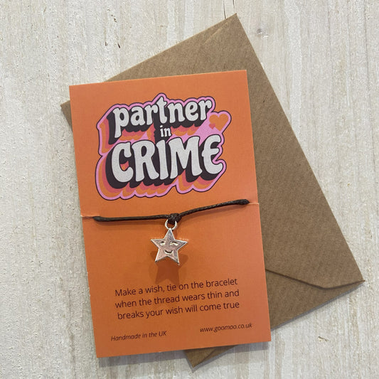 Partner In Crime Wish Bracelet