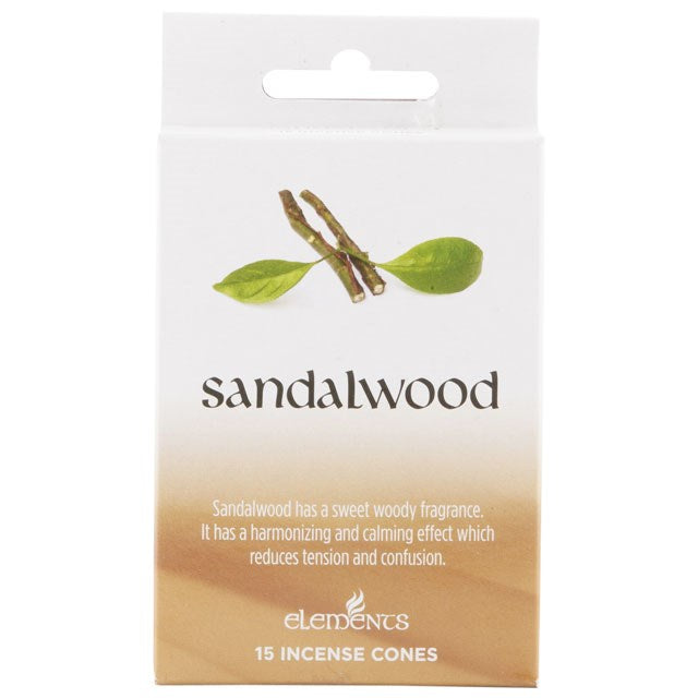 Sandalwood Elements Incense Cones