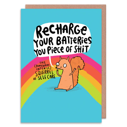 Squirrel Of Self Care Greeting Card