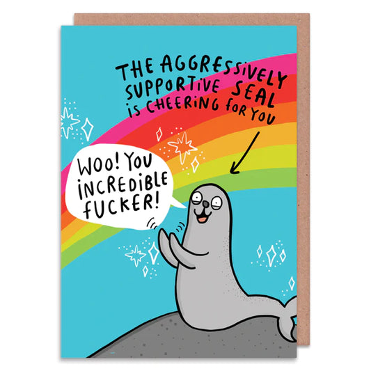 Supportive Seal Greeting Card