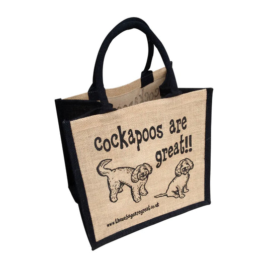 cockapoos are Great Ethical Jute Shopping Bag