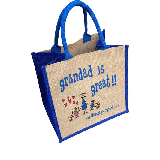 grandad is Great Jute Eco Friendly Shopping Bag