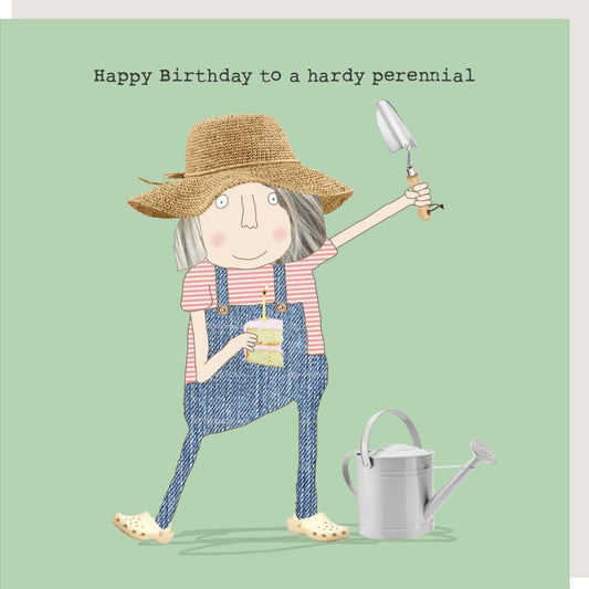Hardy Perennial Birthday Card