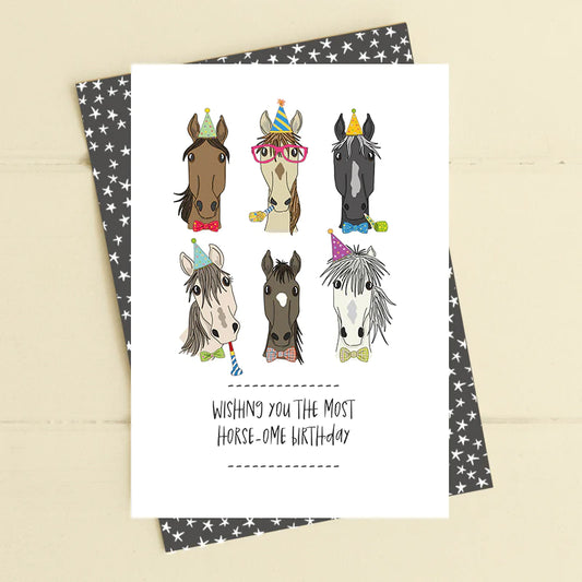 Have A Horse-Ome Birthday Card