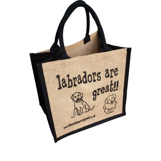 labradors are Great Ethical Jute Shopping Bag