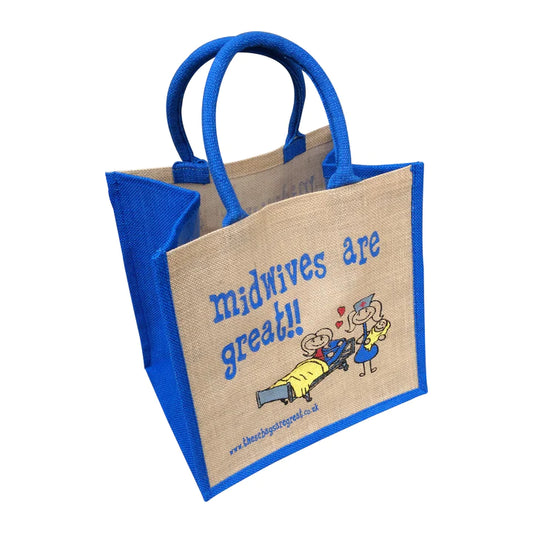 midwives are Great Jute Eco Friendly Shopping Bag