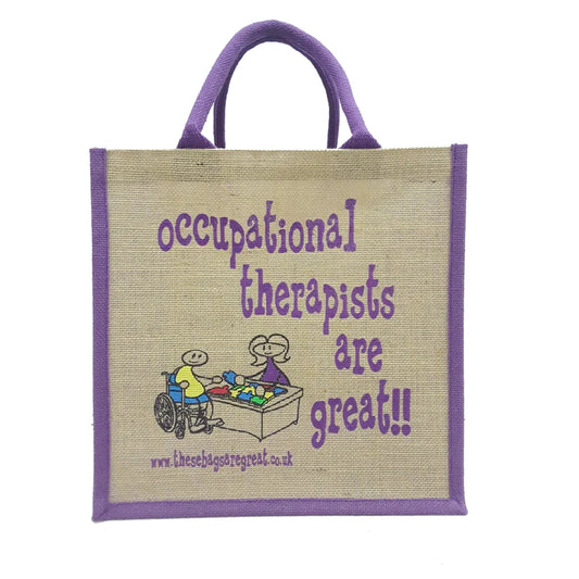 Occupational therapists are Great Jute Eco Friendly Shopping Bag