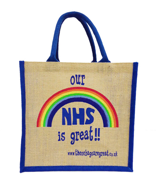 Our NHS is Great Jute Eco Friendly Shopping Bag