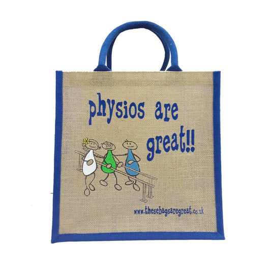 Physios are Great Jute Eco Friendly Shopping Bag