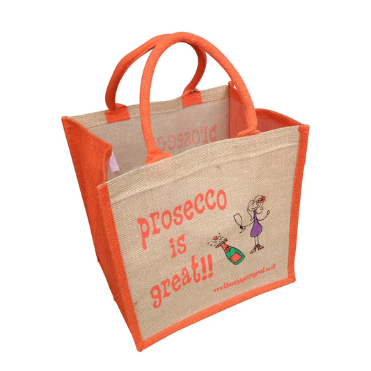 Prosecco Is Great Jute Eco Friendly Shopping Bag