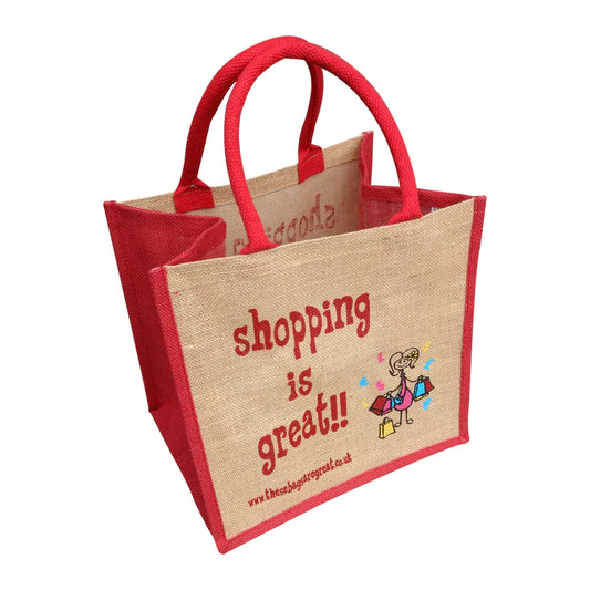 Shopping is Great Jute Eco Friendly Shopping Bag