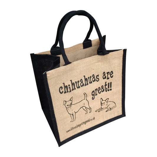 Smooth Haired Chihuahuas Are Great Ethical Jute Shopping Bag
