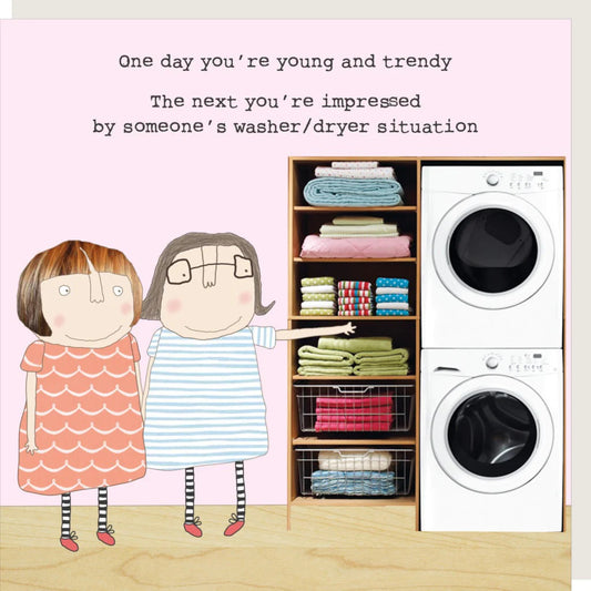 Young And Trendy Washer Birthday Card