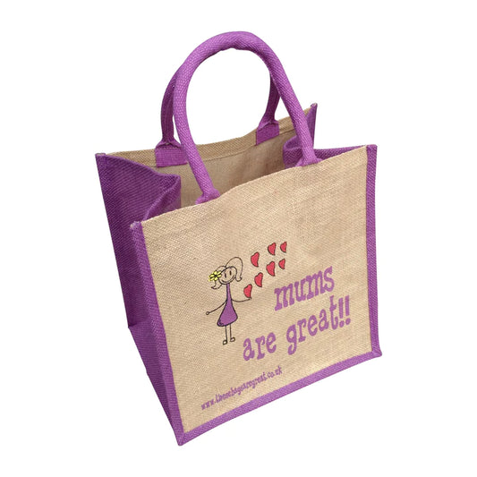 mums are Great Jute Eco Friendly Shopping Bag