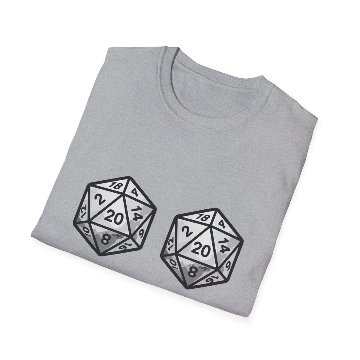 Yes, They're Natural D20 Funny Nerdy D&D T-shirt