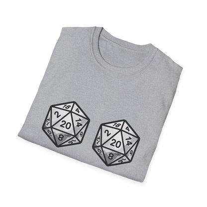 Yes, They're Natural D20 Funny Nerdy D&D T-shirt