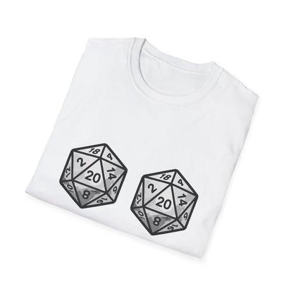 Yes, They're Natural D20 Funny Nerdy D&D T-shirt
