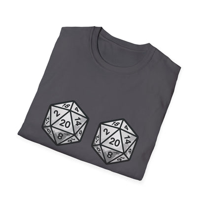 Yes, They're Natural D20 Funny Nerdy D&D T-shirt
