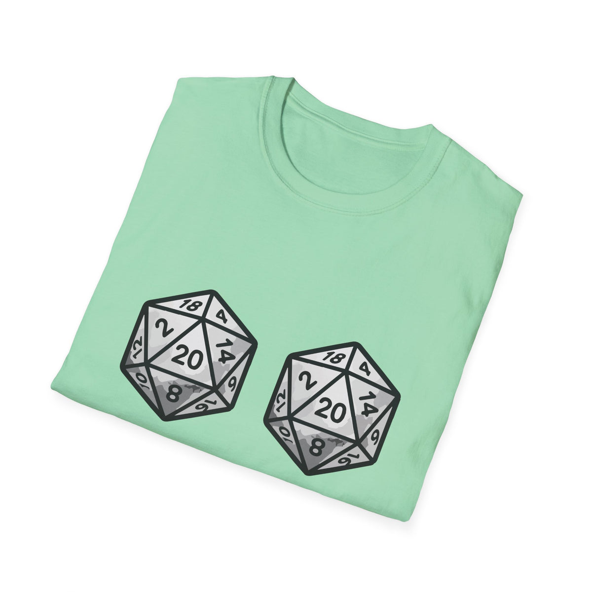 Yes, They're Natural D20 Funny Nerdy D&D T-shirt