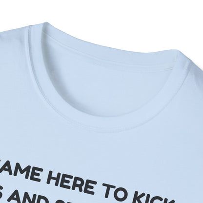 I came here to kick ass and seduce the Dragon | Funny Bard D&D T-shirt