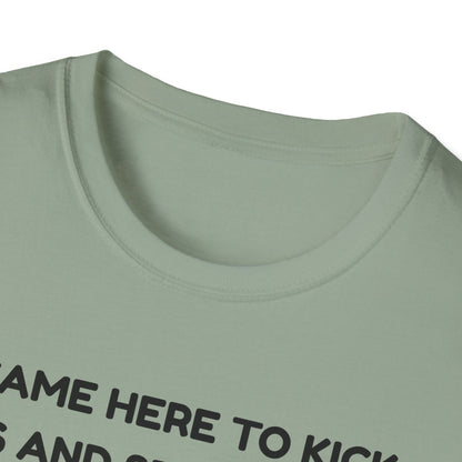 I came here to kick ass and seduce the Dragon | Funny Bard D&D T-shirt