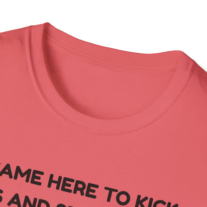 I came here to kick ass and seduce the Dragon | Funny Bard D&D T-shirt