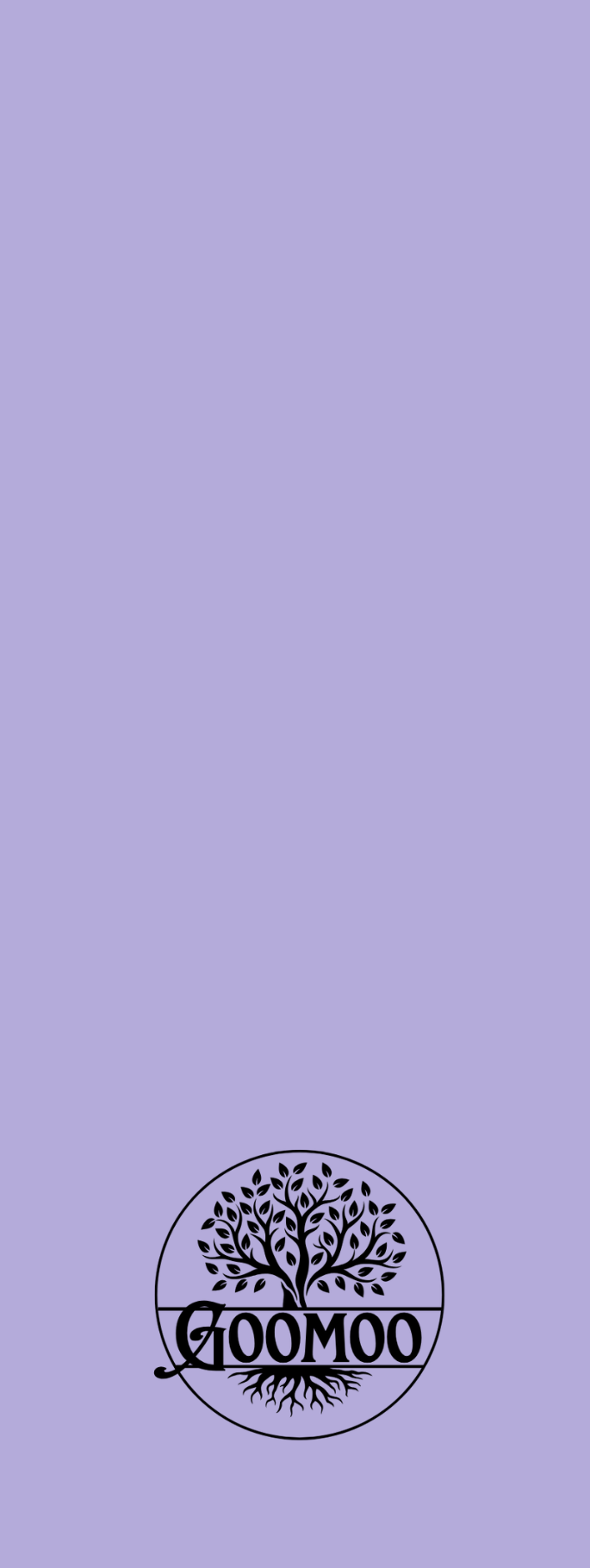 A bookmark with the words Let Your Dream Soar. This affirmation bookmark is primarily purple. In the foreground are silhouette trees, and behind are purple mountains with Birds flying over them. 

This is the digital image of the back of the bookmark. 