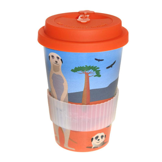 Meerkats Reusable Rice Husk Travel Mug