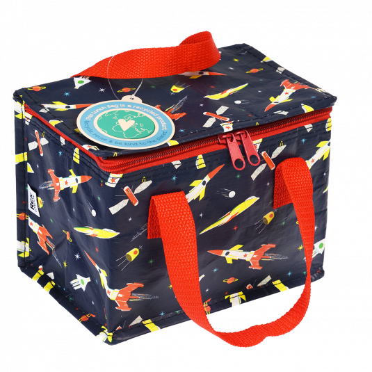 Space Rocket Recycled Plastic Lunch Bag
