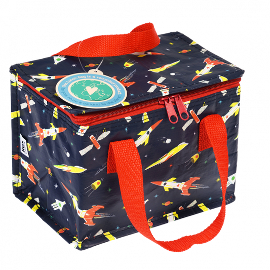 Space Rocket Recycled Plastic Lunch Bag