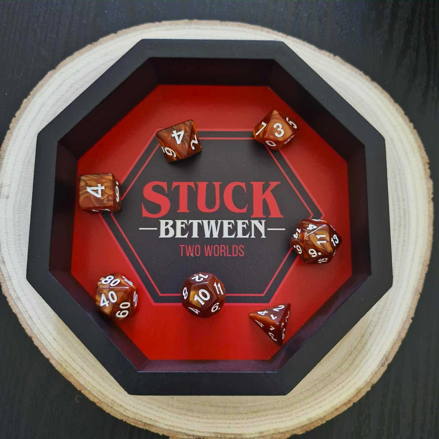 Stuck Between Two Worlds | Stranger Things Inspired Dice Tray
