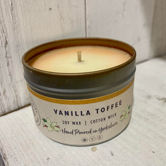 Vanilla Toffee Soy Candle Tin