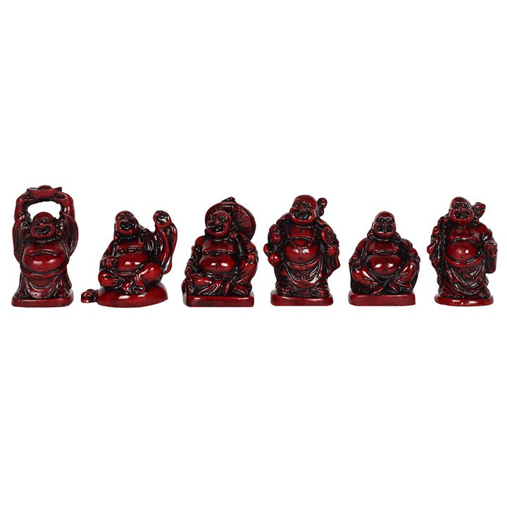 Mini Red Resin Buddha