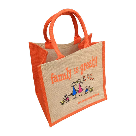 Family is Great Jute Eco Friendly Shopping Bag