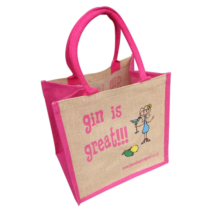 Gin is Great Jute Eco Friendly Shopping Bag