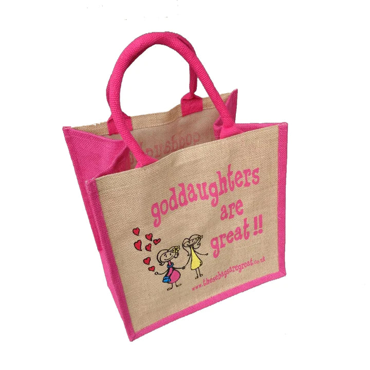 Goddaughters are Great Jute Eco Friendly Shopping Bag