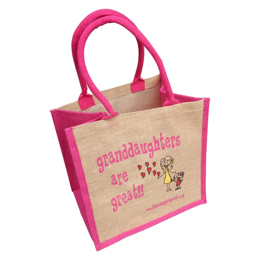 Granddaughters Are Great Jute Eco Friendly Shopping Bag