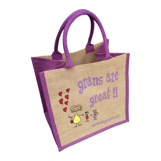 grans are Great Jute Eco Friendly Shopping Bag