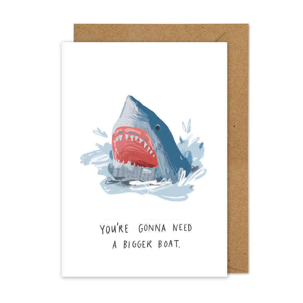 Jaws Character Inspired Blank Art Card