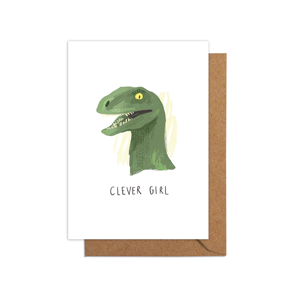 Jurassic Park Dinosaur Inspired Blank Art Card