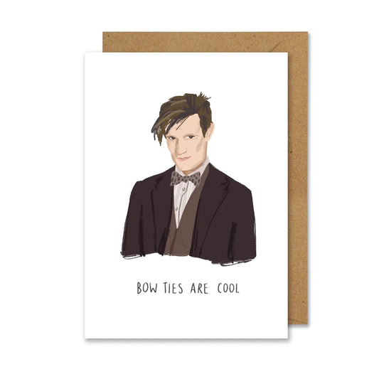 Matt Smith Doctor Who Inspired Blank Art Card