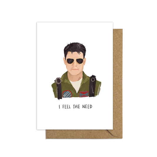 Maverick Top Gun Inspired Blank Art Card