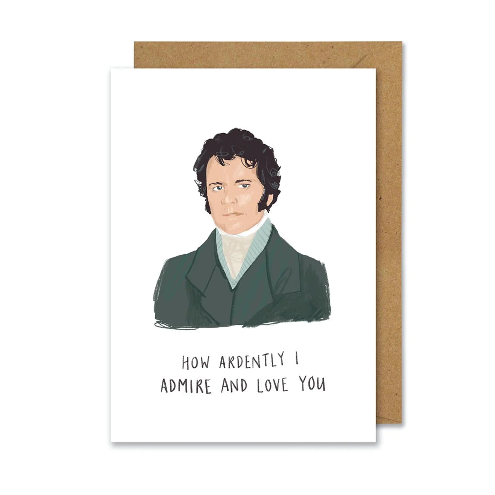 Mr Darcy Pride And Prejudice Inspired Blank Art Card