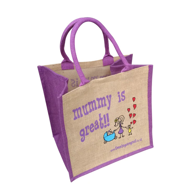mummy is Great Jute Eco Friendly Shopping Bag